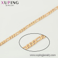 44406 xuping GZ moda jóias mercado simples 18 k banhado a ouro chian colar com fecho magnético